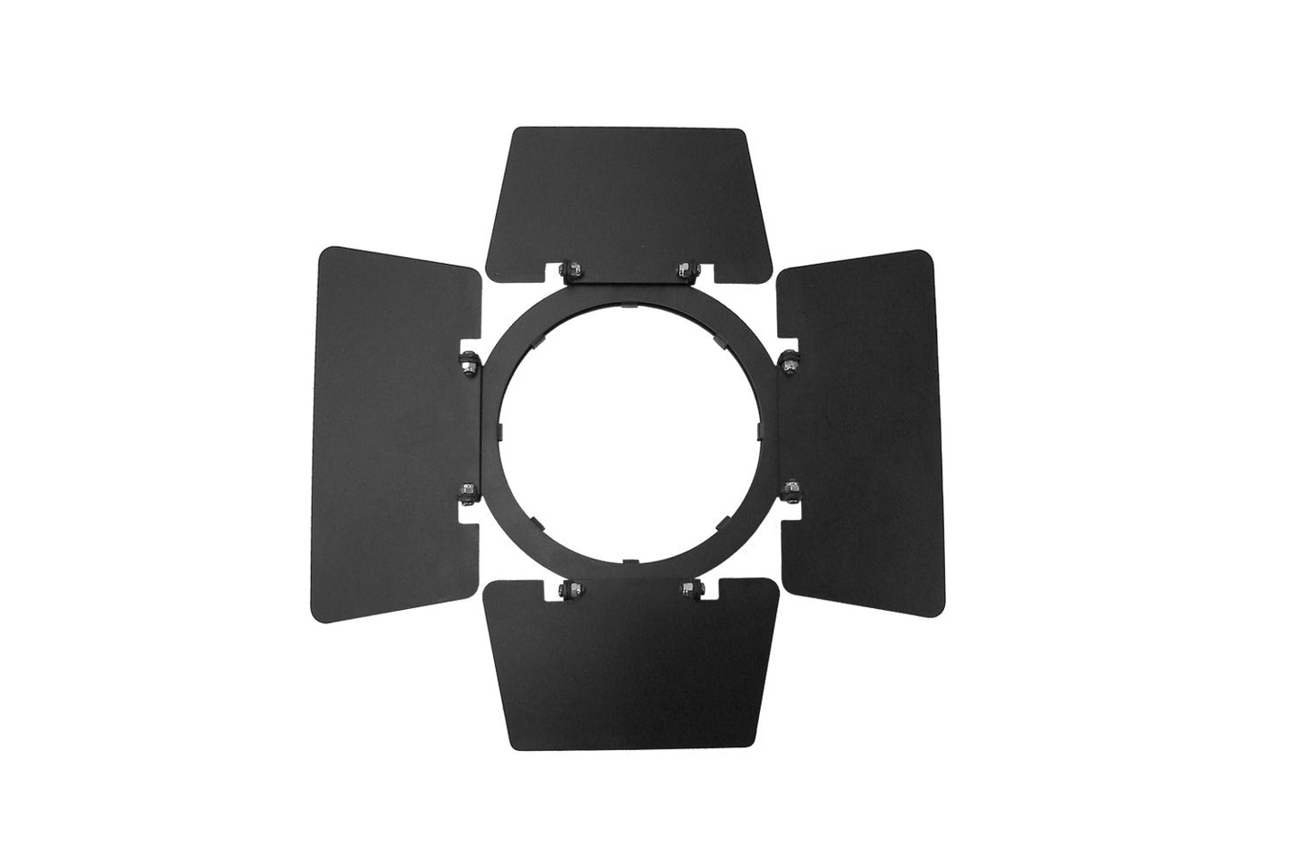 PAR5BDKIT-WH - Rotatable Barn Doors with base, gel frame, frost and safety loop for PAR5 Series (White)