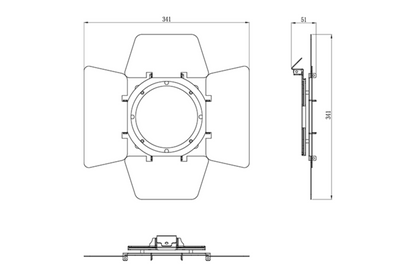 Event Lighting PAR5RBD  line drawing