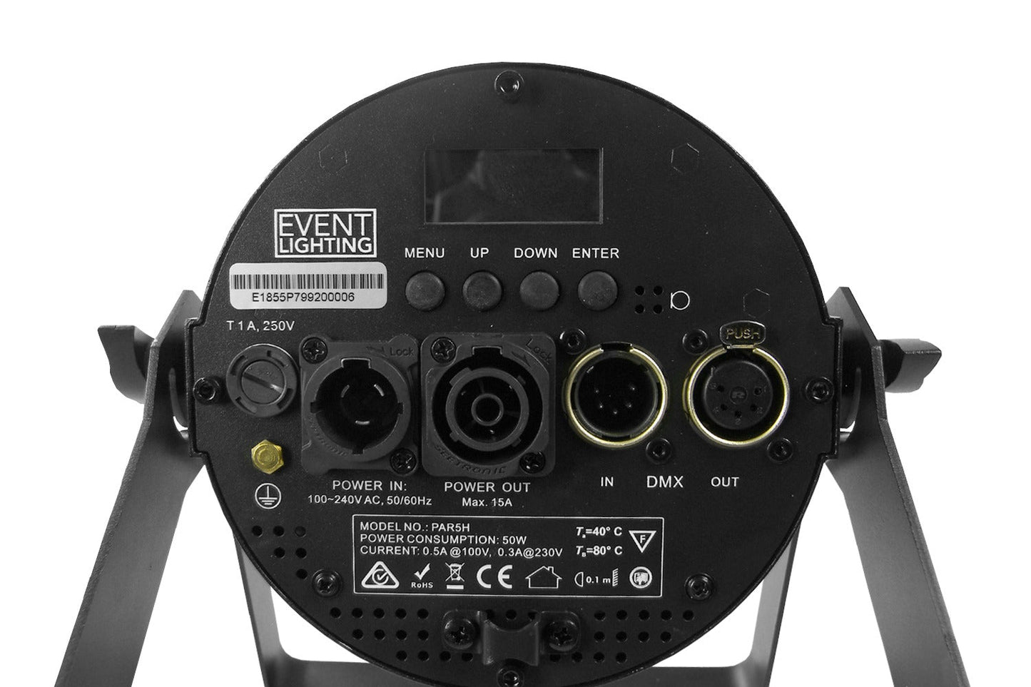 PAR5H - Indoor Pro Par with 5 x 12W RGBWAU LEDs