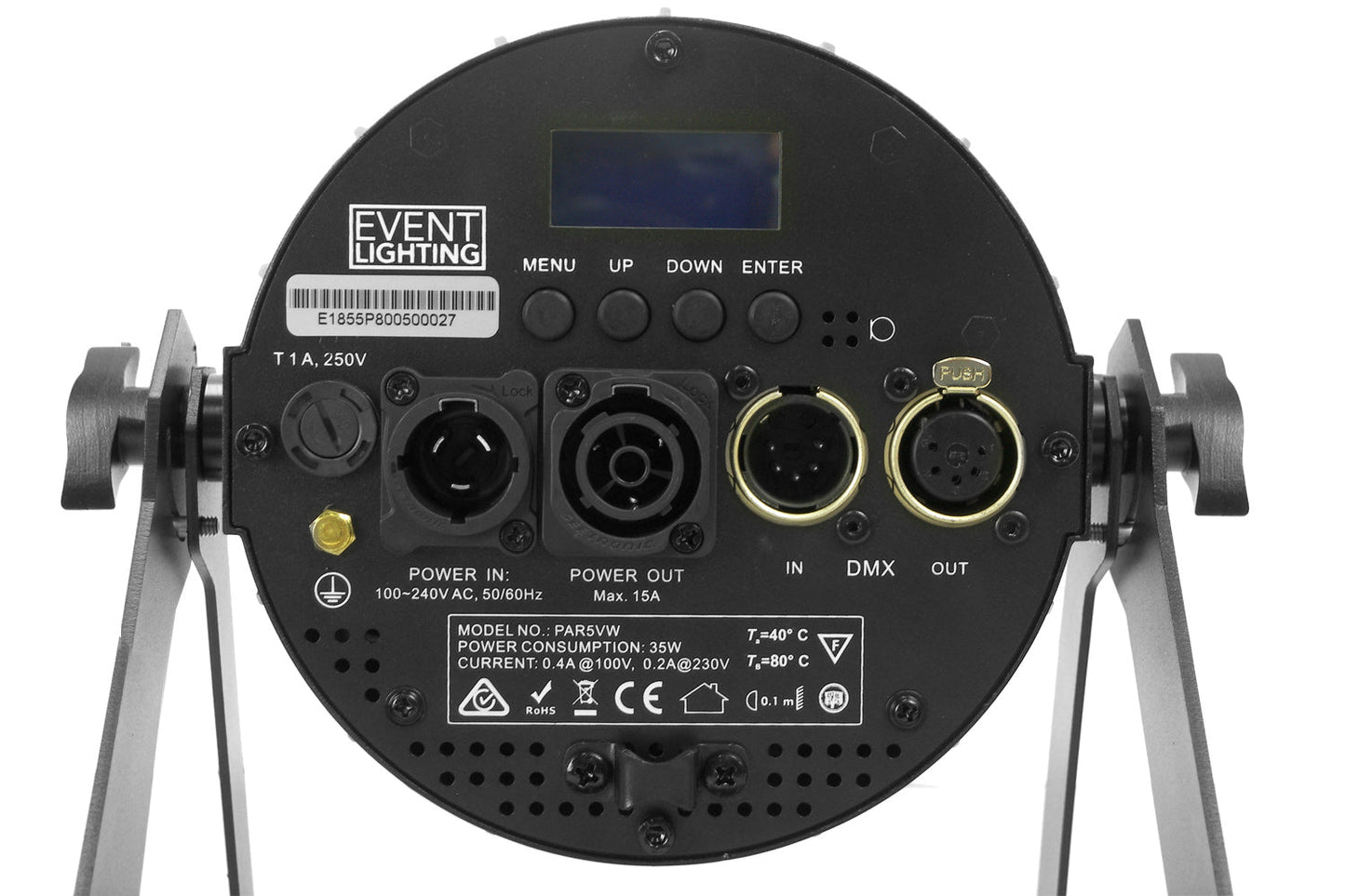 PAR5VW-WH - Indoor Pro Par with 5 x 6W WW/CW/A LEDs (White)