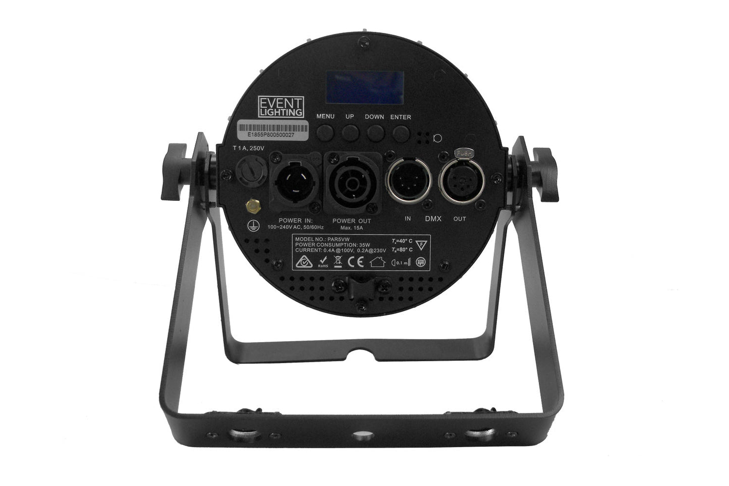 PAR5VW-WH - Indoor Pro Par with 5 x 6W WW/CW/A LEDs (White)