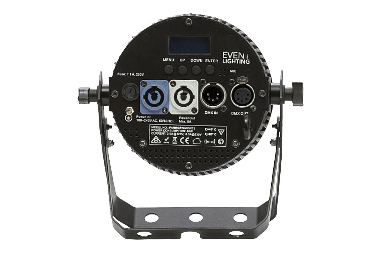 PAR5X12 - Indoor Pro Par with 5 x 12W RGBWAU LEDs
