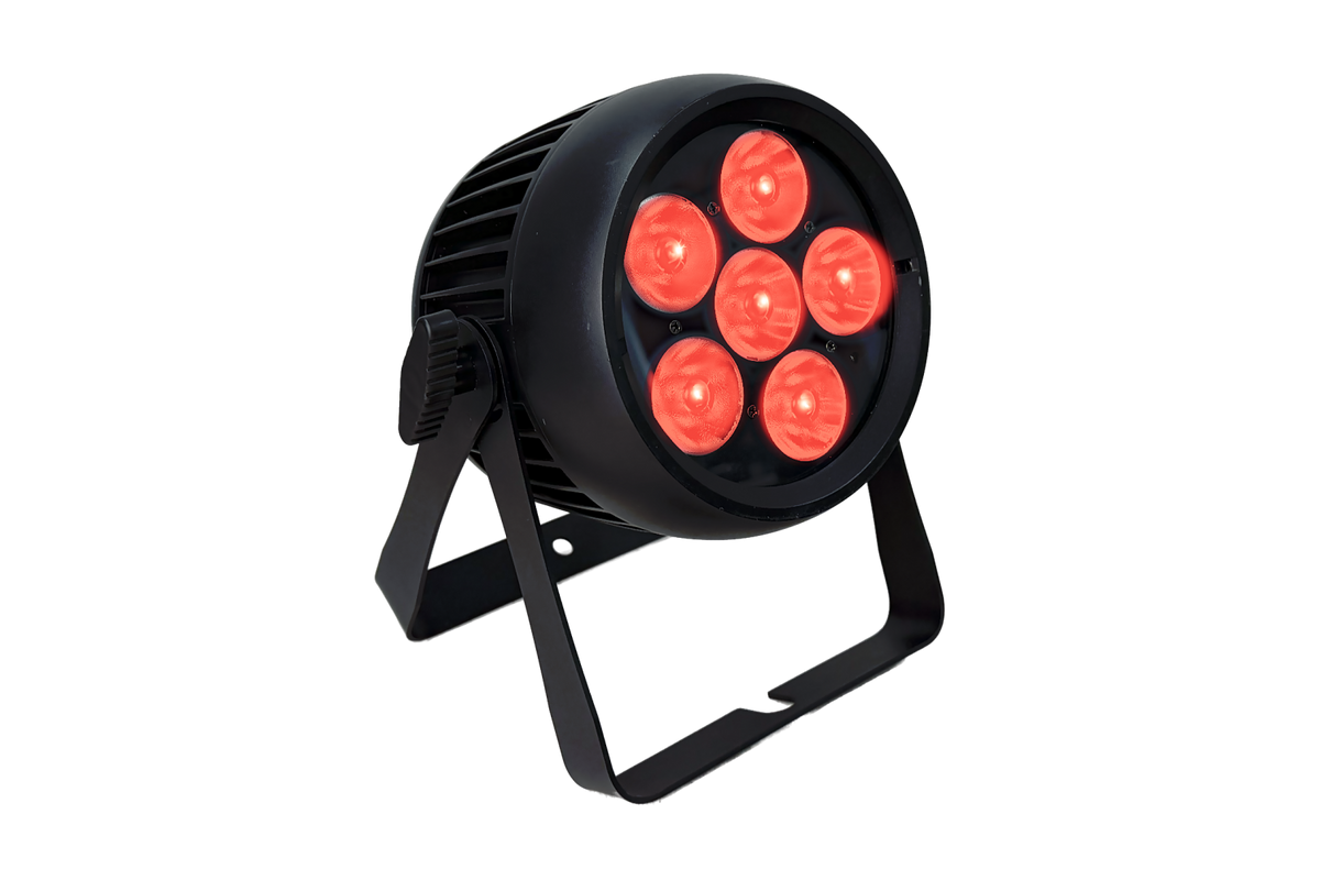 PAR6X10BQW-IP - Outdoor Battery Pro Par with 6 x 10W RGB+WW LEDs