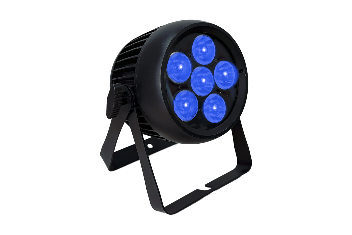 PAR6X10BQW-IP - Outdoor Battery Pro Par with 6 x 10W RGB+WW LEDs