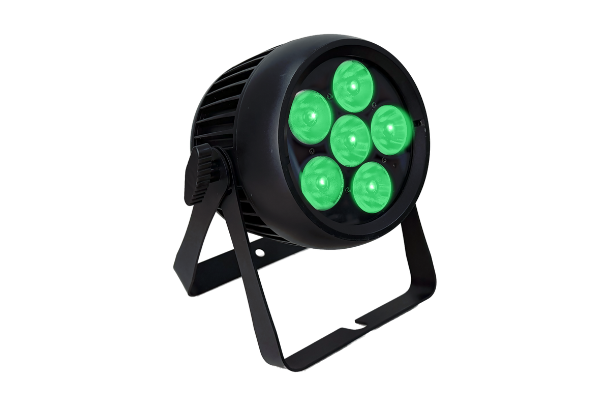 PAR6X10BQW-IP - Outdoor Battery Pro Par with 6 x 10W RGB+WW LEDs