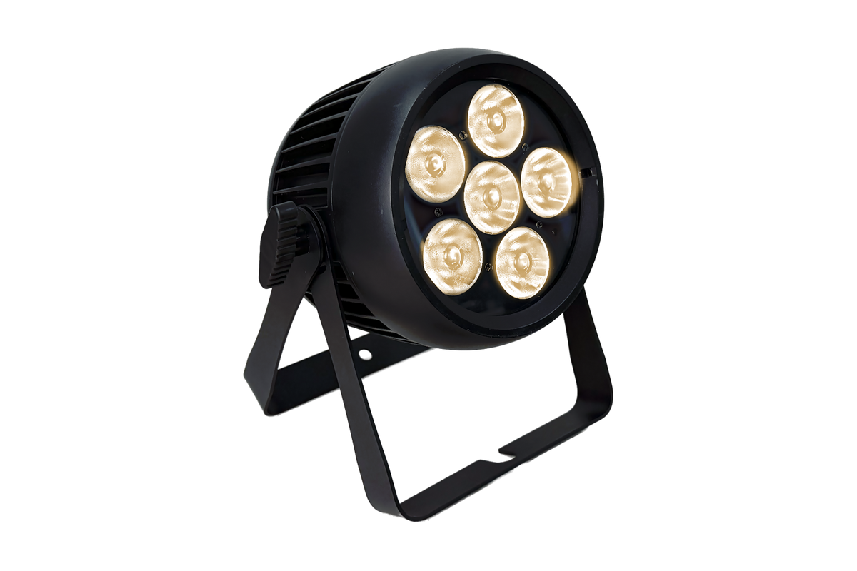 PAR6X10BQW-IP - Outdoor Battery Pro Par with 6 x 10W RGB+WW LEDs