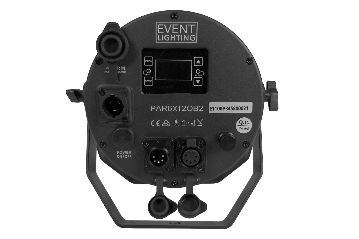 PAR6X12OB2 - Outdoor Battery Pro Par with 6 x 12W RGBWAU LEDs