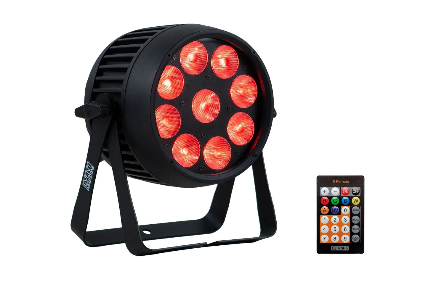 PAR9X12BH-IP - Outdoor Battery Pro Par with 9 x 12W RGBWAU LEDs