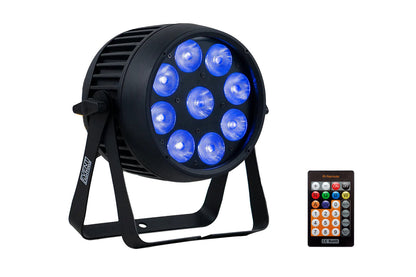 PAR9X12OB - Outdoor Battery Pro Par with 9 x 12W RGBWAU LEDs