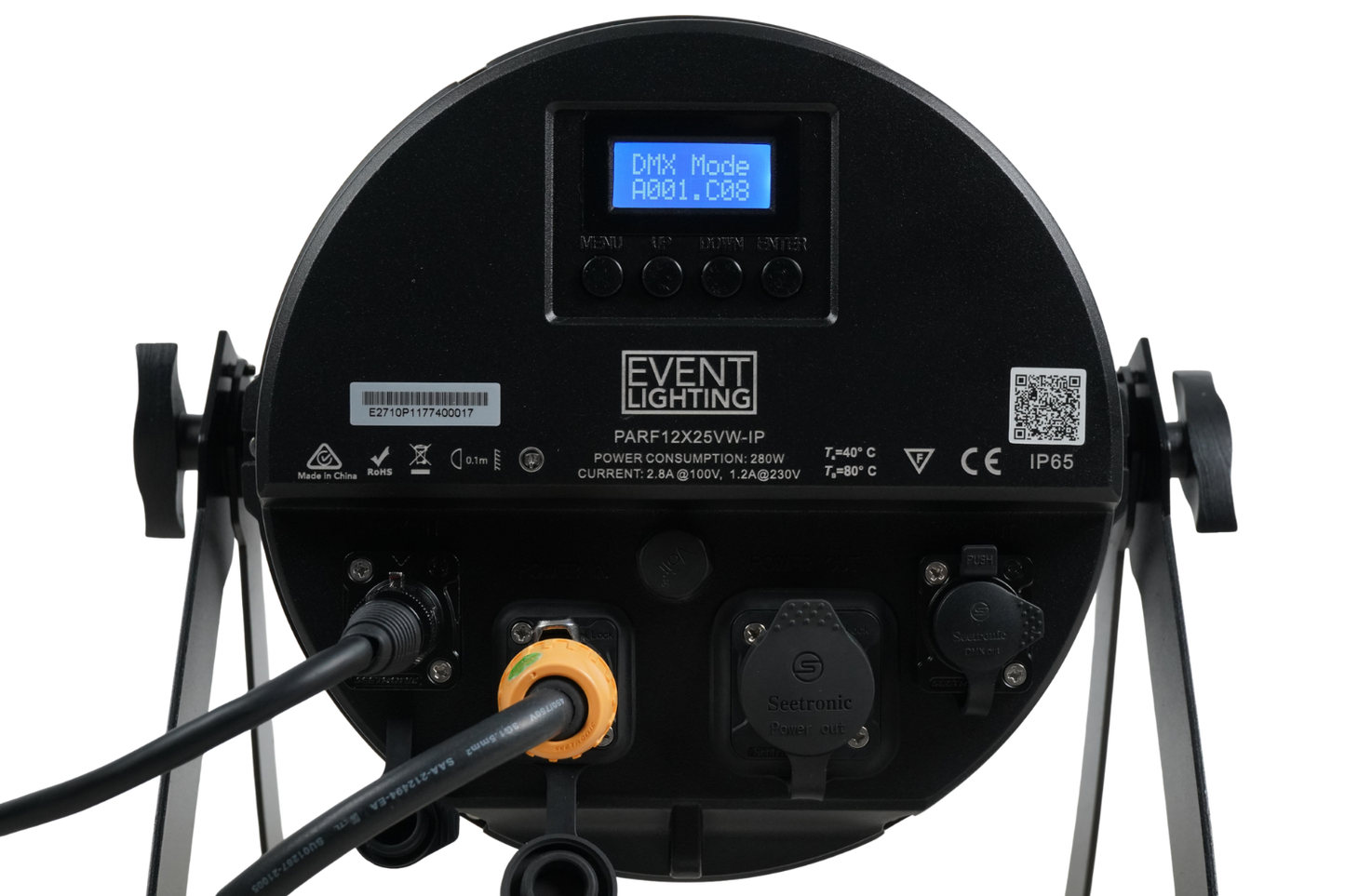 PARF12X25VW-IP - IP65 Parcan with 12 x 25 Variable White LEDs with Electronic Frost