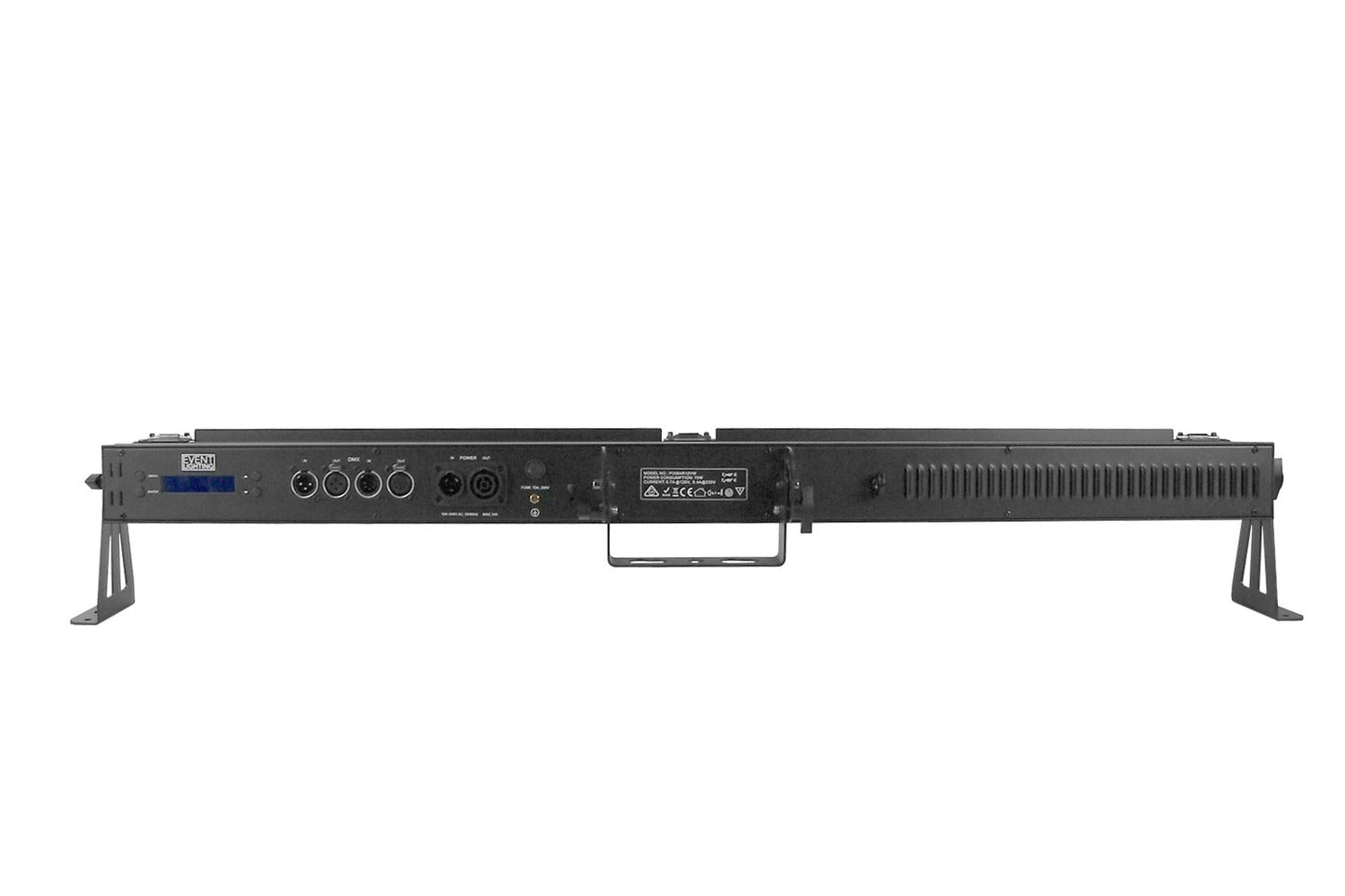 PIXBAR12Q - 12 x 8W RGBW Pixel Control Bar with barndoor