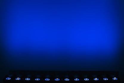 PIXBAR12H - 12 x 12W RGBWAU Pixel Control Bar with barndoor