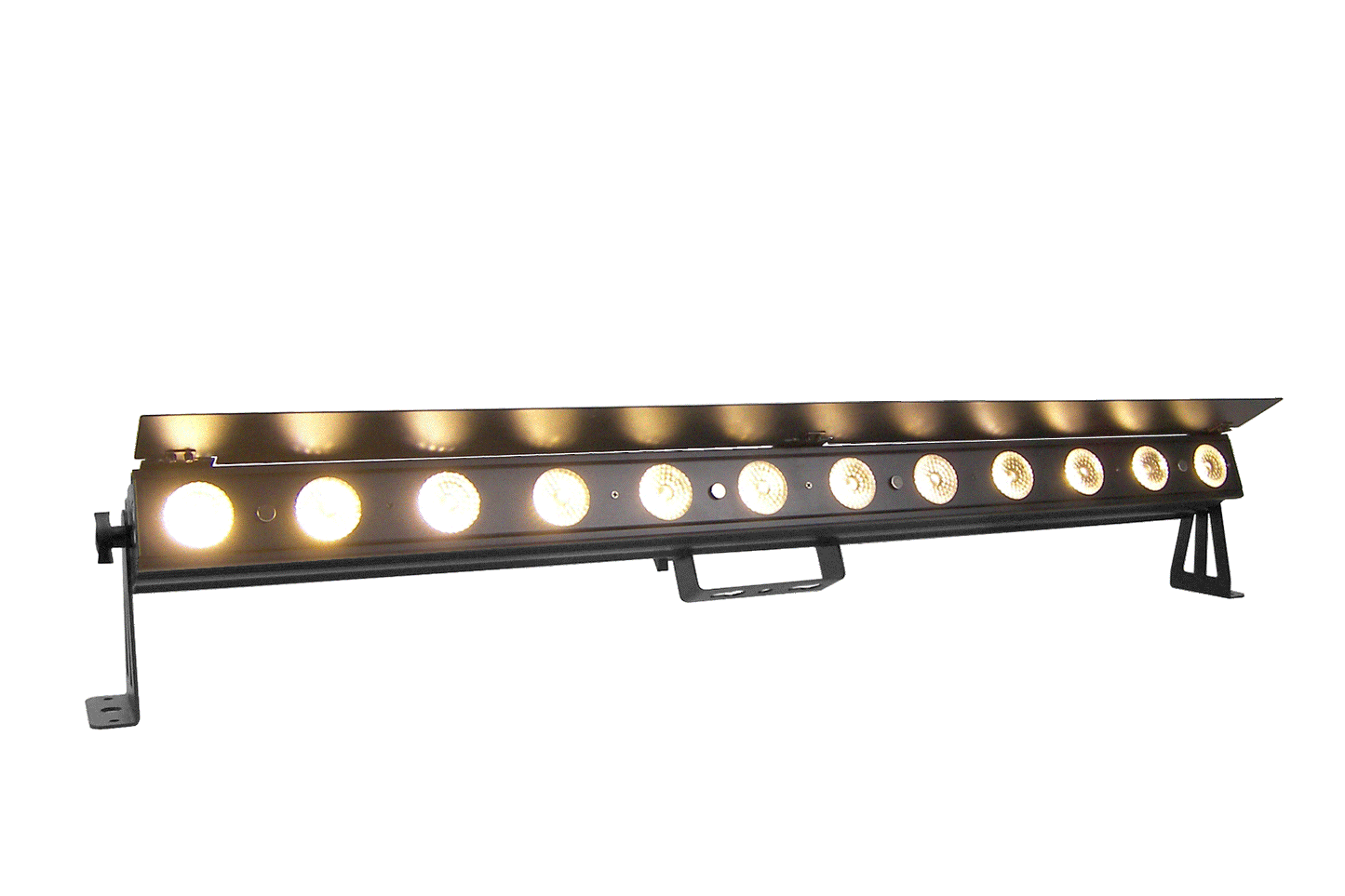 PIXBAR12VW - 12 x 6W CW/WW/A Pixel Control Bar with barndoor