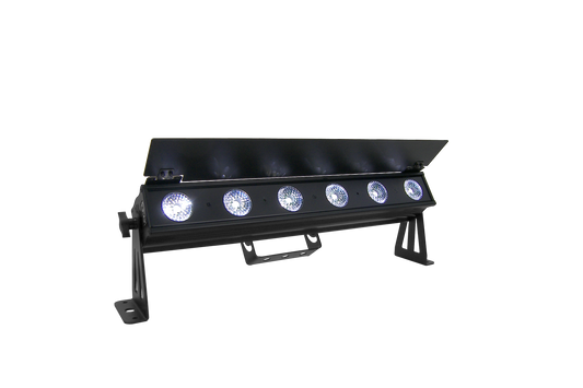 PIXBAR6VW - 6 x 6W CW/WW/A Pixel Control Bar with barndoor