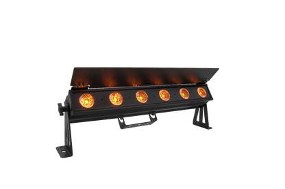 PIXBAR6VW - 6 x 6W CW/WW/A Pixel Control Bar with barndoor