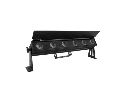 PIXBAR6VW - 6 x 6W CW/WW/A Pixel Control Bar with barndoor