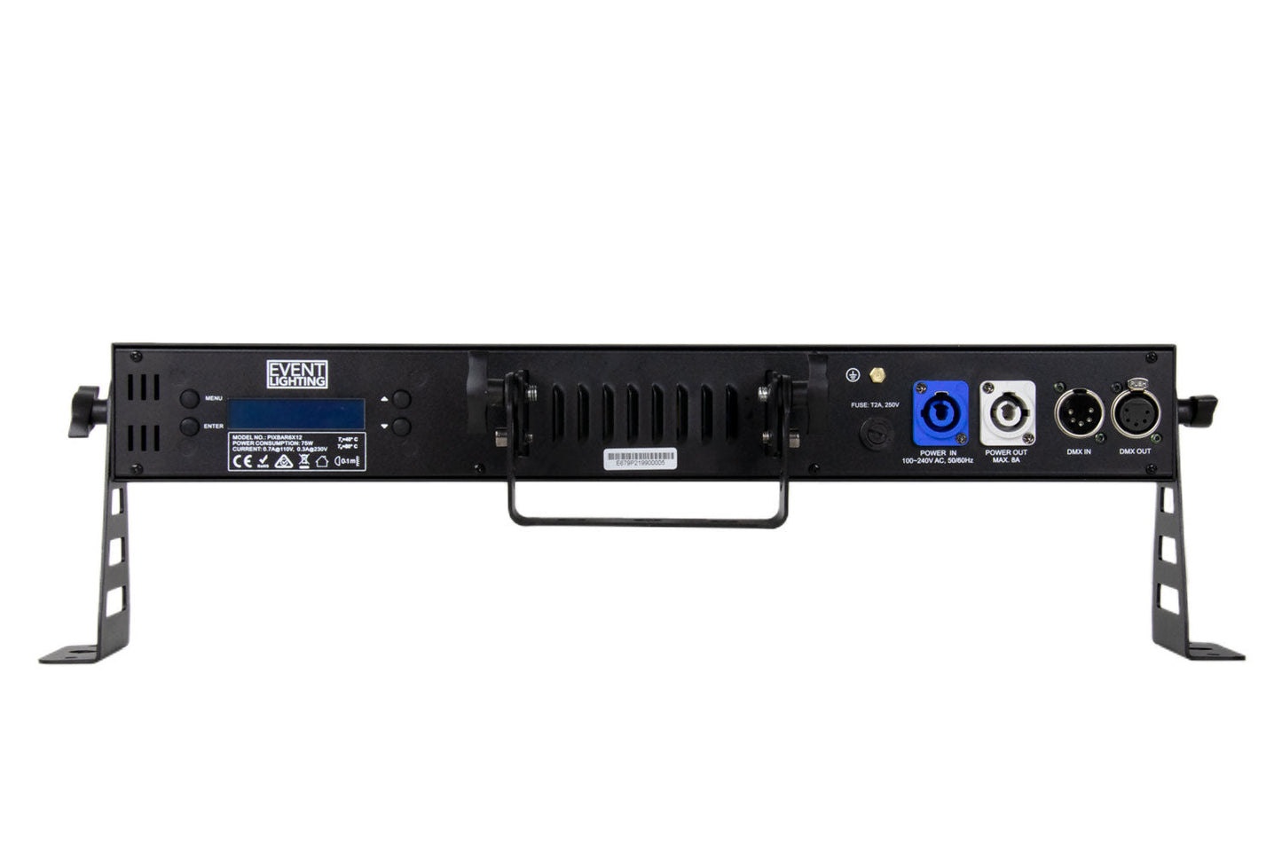 PIXBAR6X12 - 6x 12 W RGBWAU Pixel Control Bar
