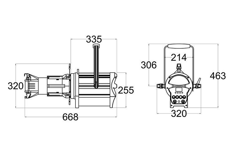 Event Lighting Profile Spot PS200 - 200W LED Profile Spot