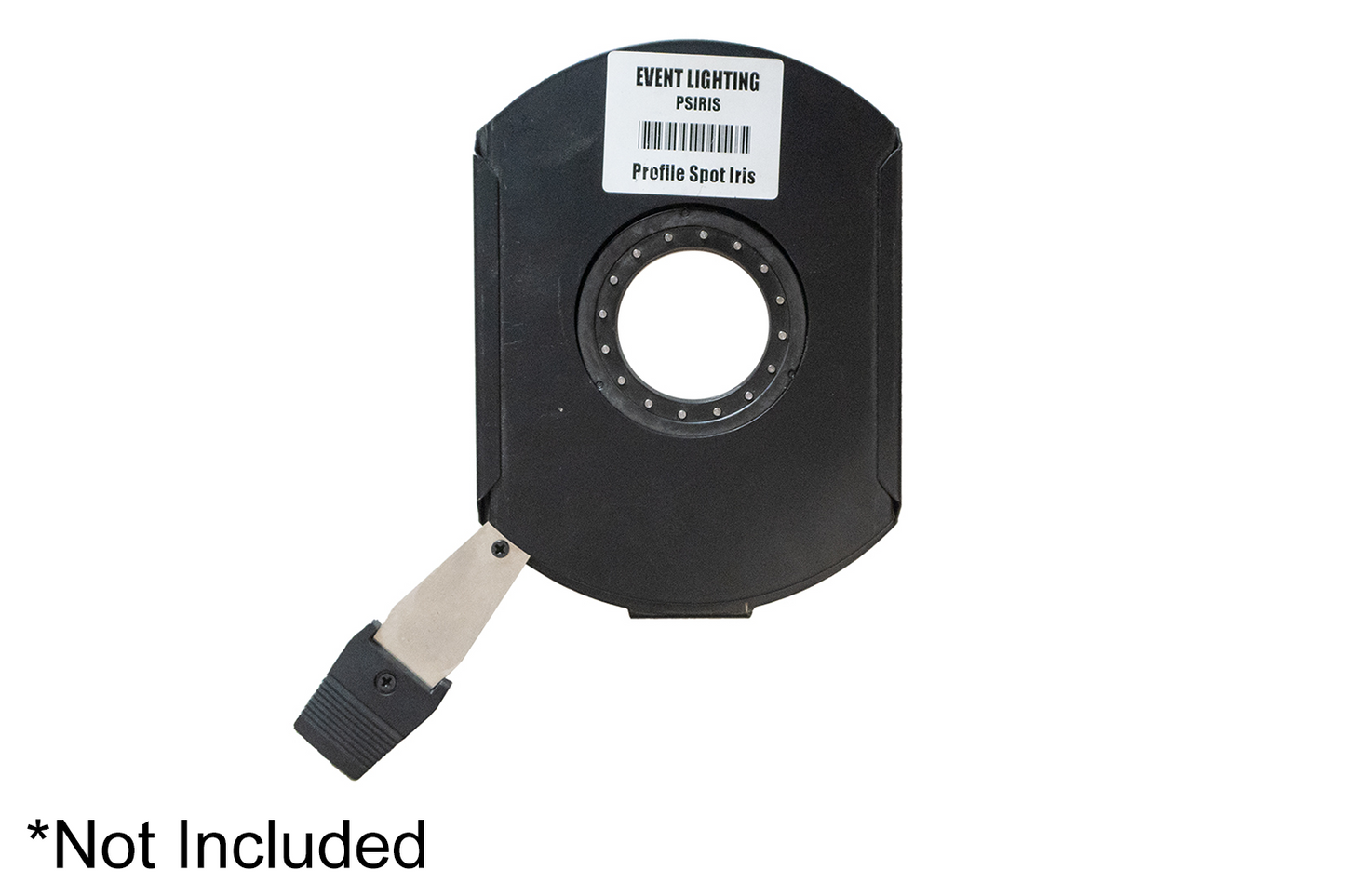 Event Lighting PS200LEFC 200W RGBL Profile Spot Light Engine Iris with shutter opened. (Not included)