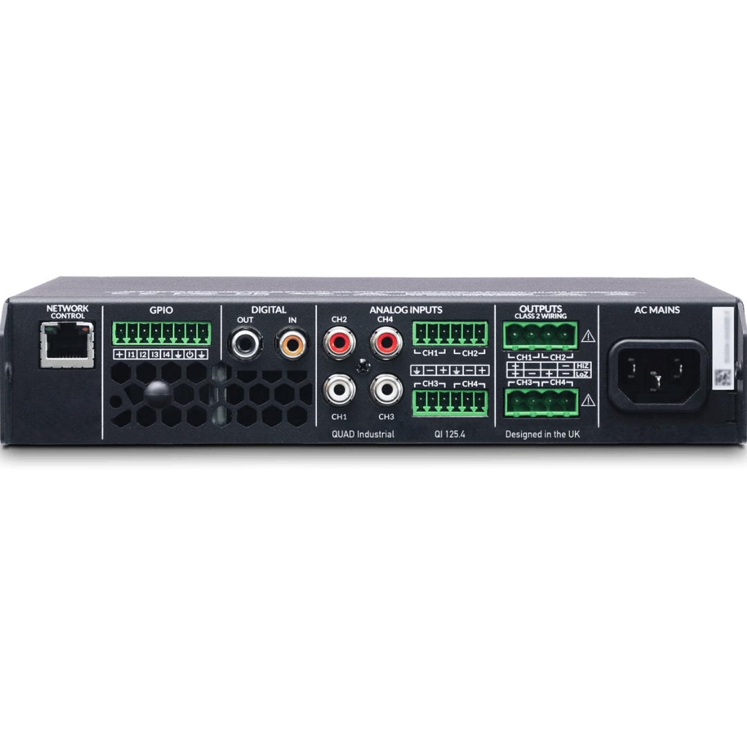 QI-125.4 - 4-Channel Fixed Installation Amplifier