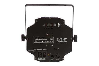 Event Lighting Lite - STORM - 1x Cree 12W LED RGBW Rotating Multi Beam Effect