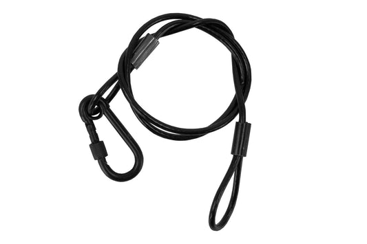 SW4X800PBS - 4mm Black Safety Wire with screw - Black