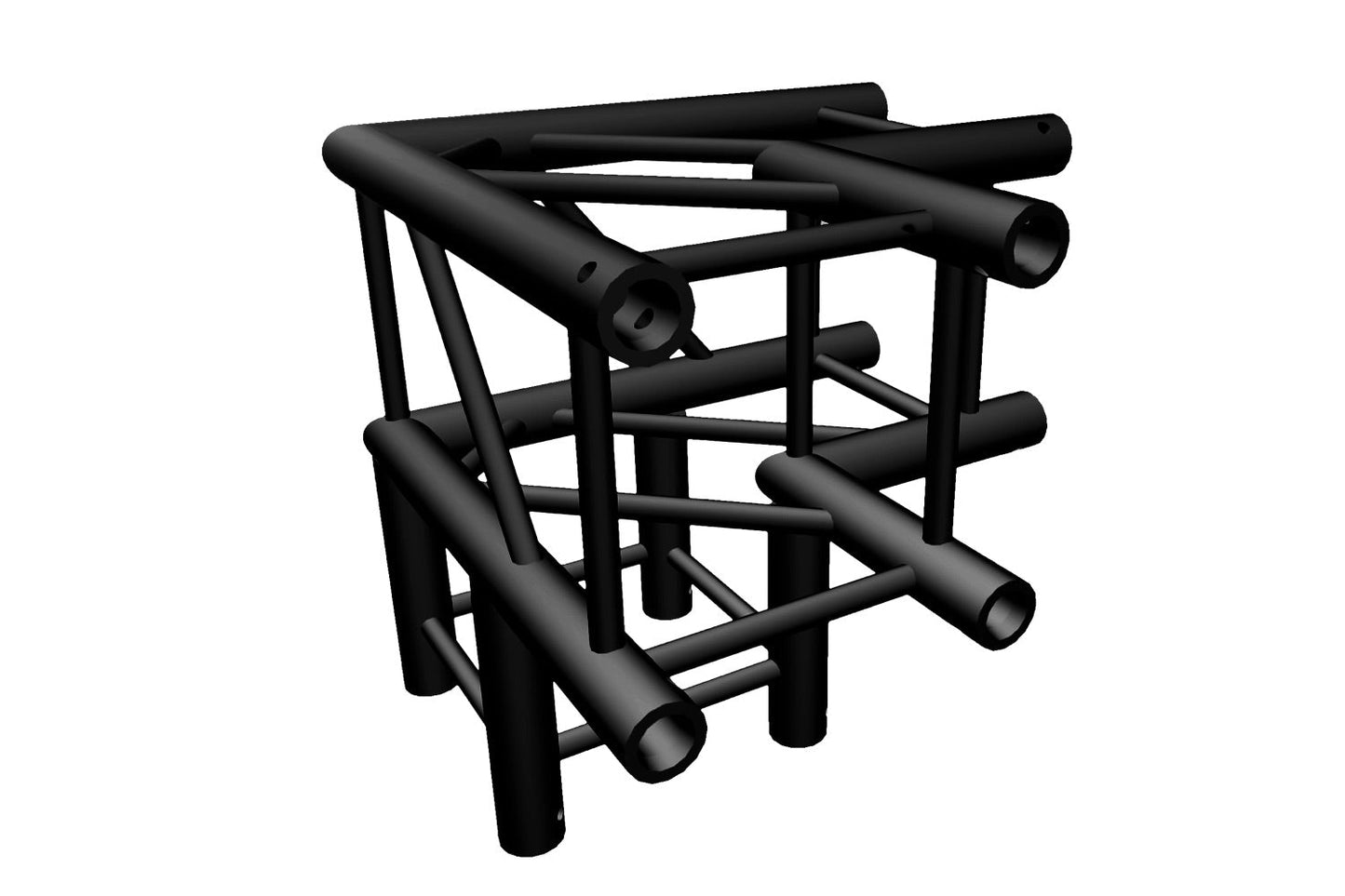 T2BC3BK - 3 Way 220mm Truss Corner (Black)