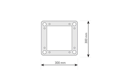 T3BBBK - 300mm Bolt Box Truss - Black