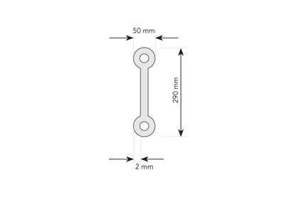T3FBK - 290mm Spigot Flat Truss - Black
