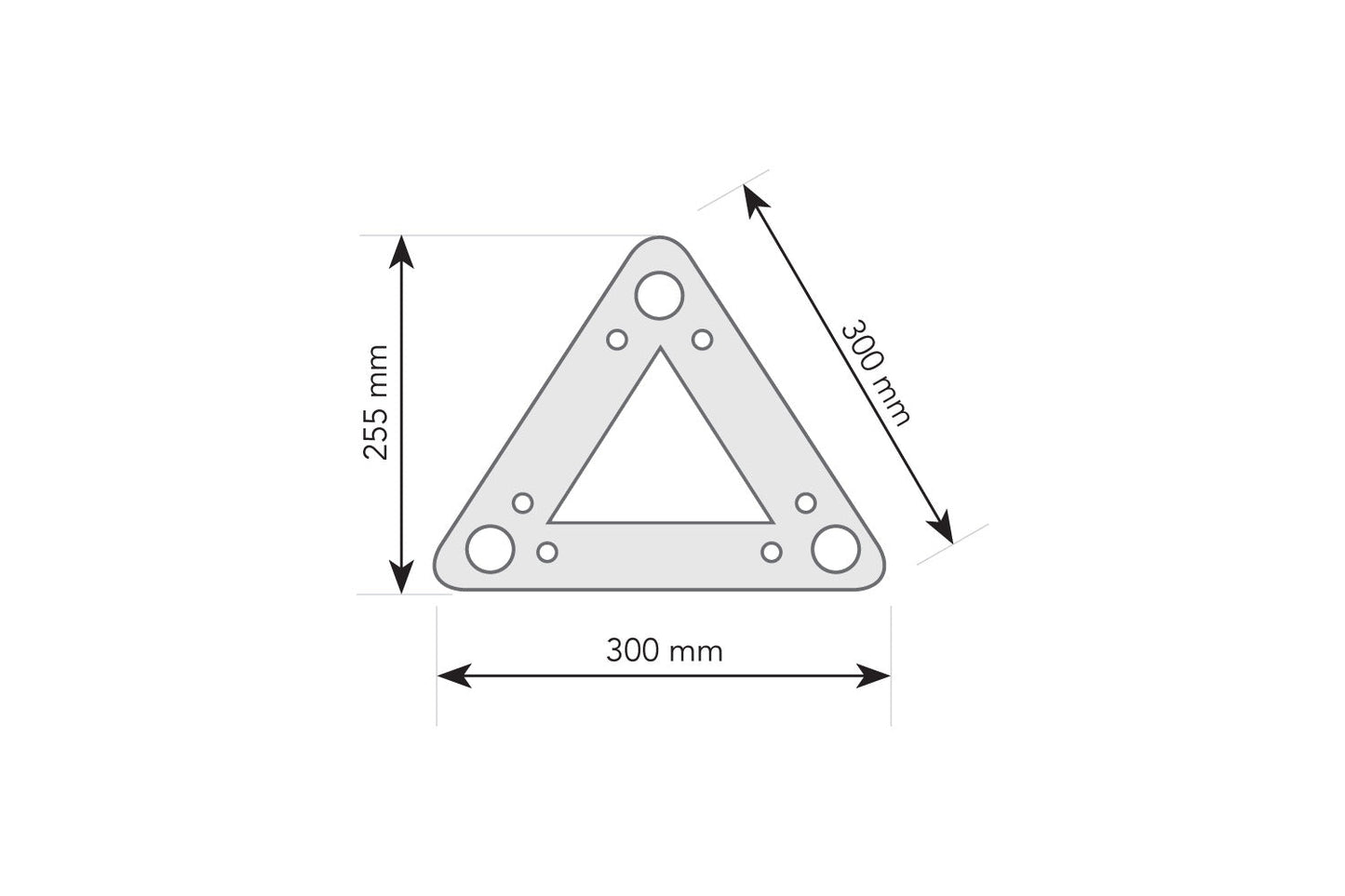 T3TB - 300mm Bolt Triangular Truss - Silver