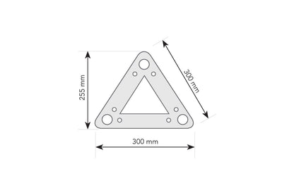 T3TB - 300mm Bolt Triangular Truss - Silver