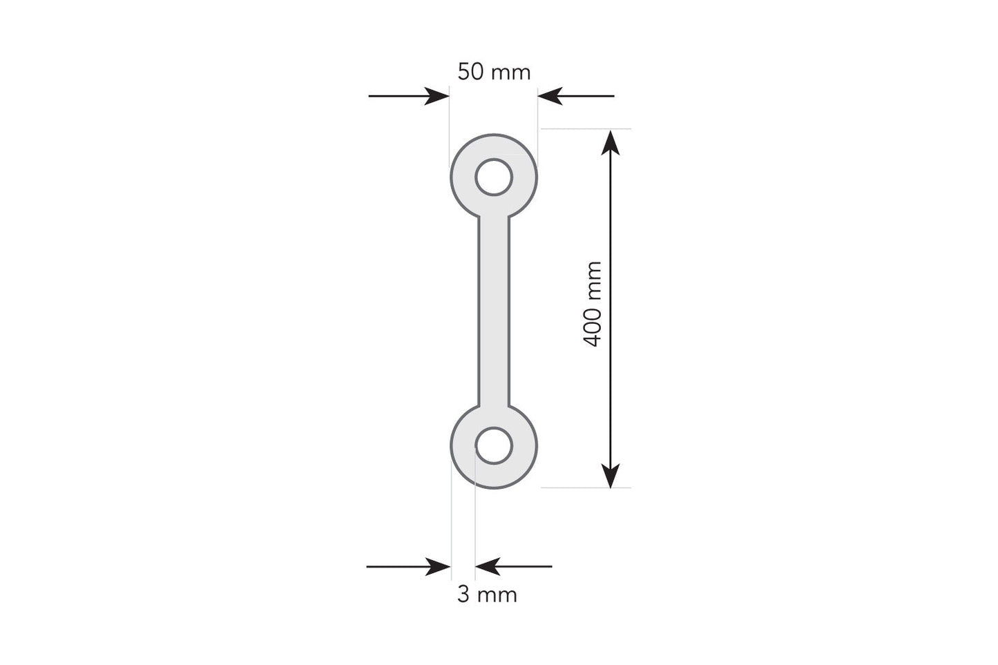 T4FBK - 400mm Spigot Flat Truss - Black