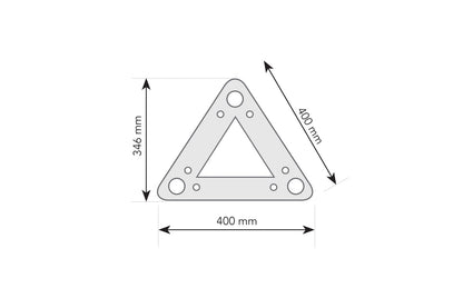 T4TBBK - 400mm Bolt Triangular Truss - Black