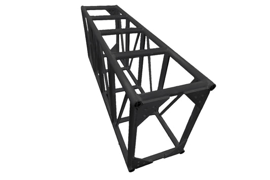 T610BBBK - 600x1000mm Bolt Rectangular Truss - Black