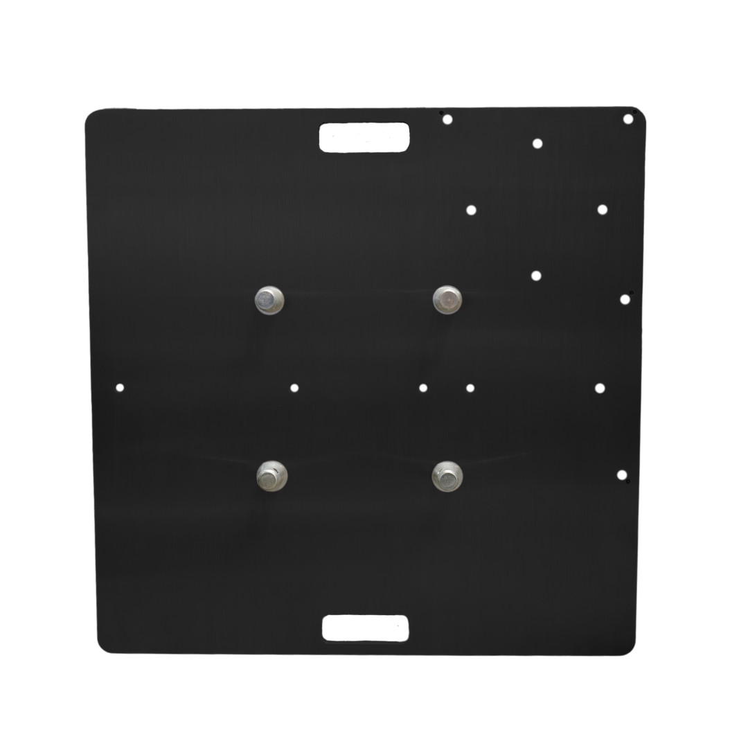 TB750ABK - 290mm Aluminium Spigot Box Truss Base Plate (750mm, black)