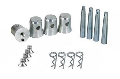 TC1B12PACK - Package of 4 x TC1B12 with 4 x TPIN, 4 x TCLIP and 4 x M12 Bolts