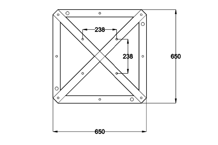 Event Lighting truss ground support dimensions