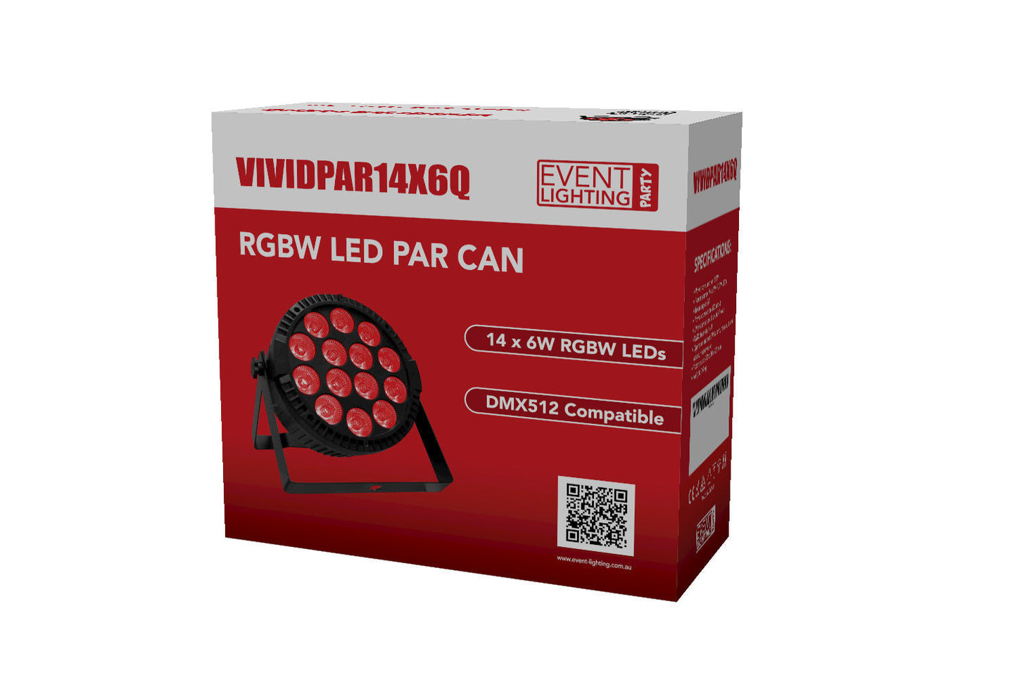 VIVIDPAR14X6Q - Indoor Party Par with 14 x 6W RGBW