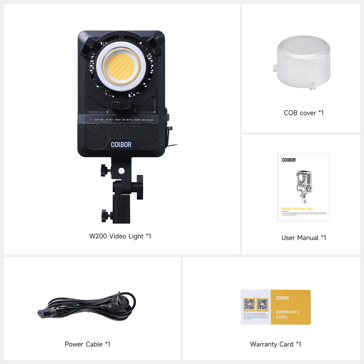 W200 - 200W Bi-Colour Portable Video Light (Wonder Series)