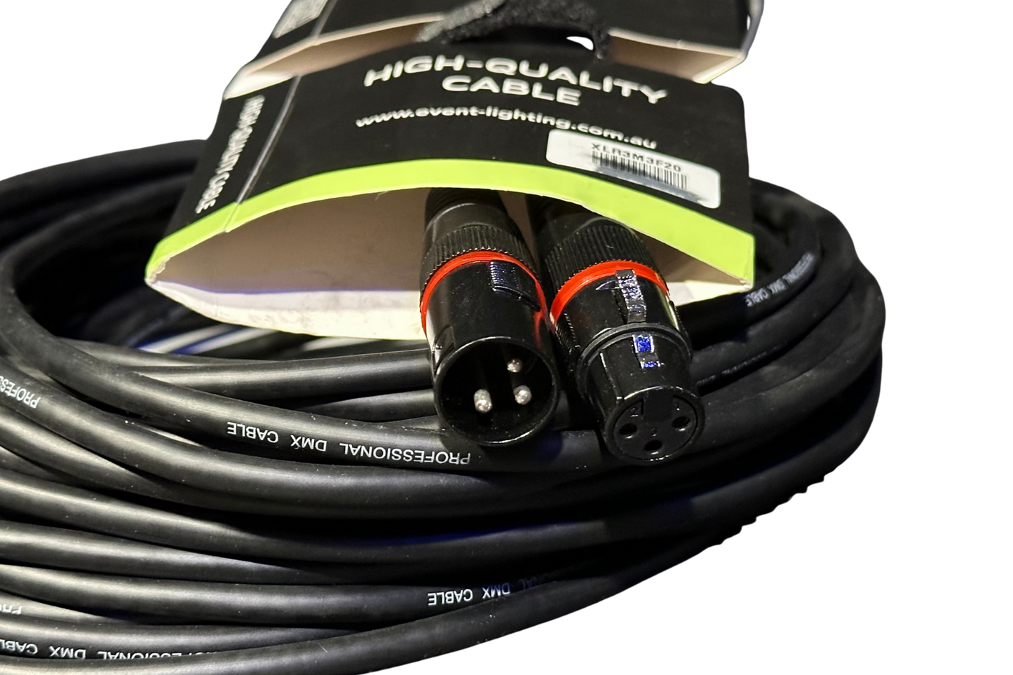 XLR3M3F20 - 3-pin DMX Cable (20m)