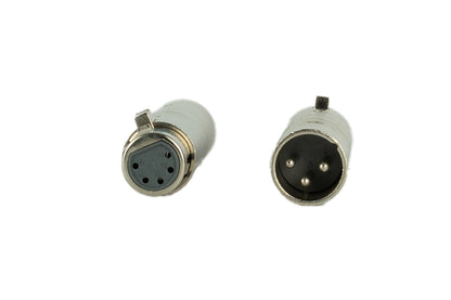 Event Audio XLR3MXLR5F - XLR 3 Pin Male to XLR 5 Pin Female Adaptors Front View