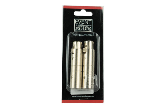 Event Audio XLR3MXLR5F - XLR 3 Pin Male to XLR 5 Pin Female Adaptors packaging