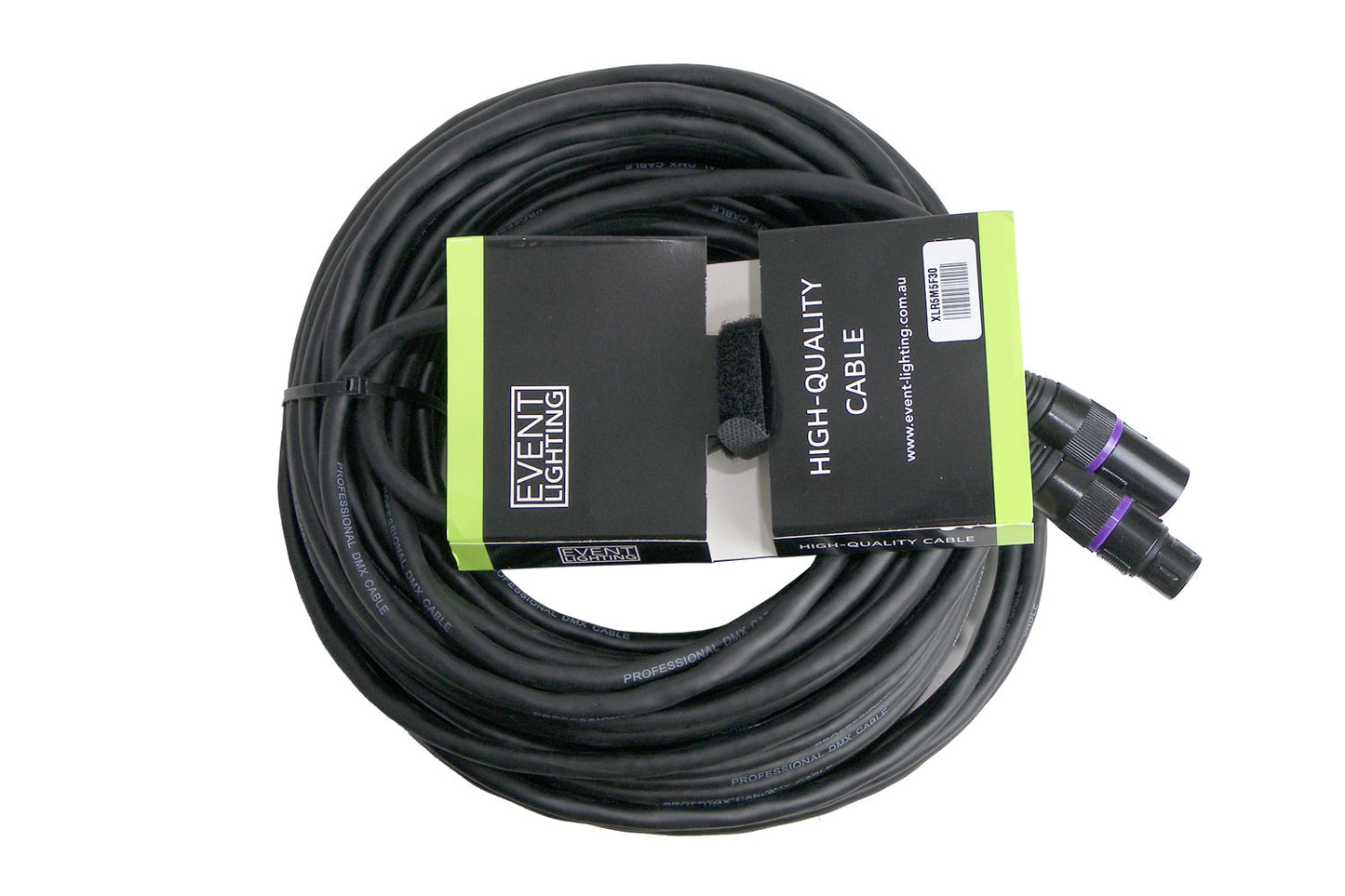 XLR5M5F30 - 5-pin DMX Cable (30m) - purple ring