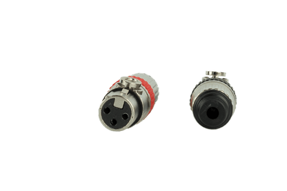 Event Audio XLRF - Pair of XLR 3 pin female audio plugs top view