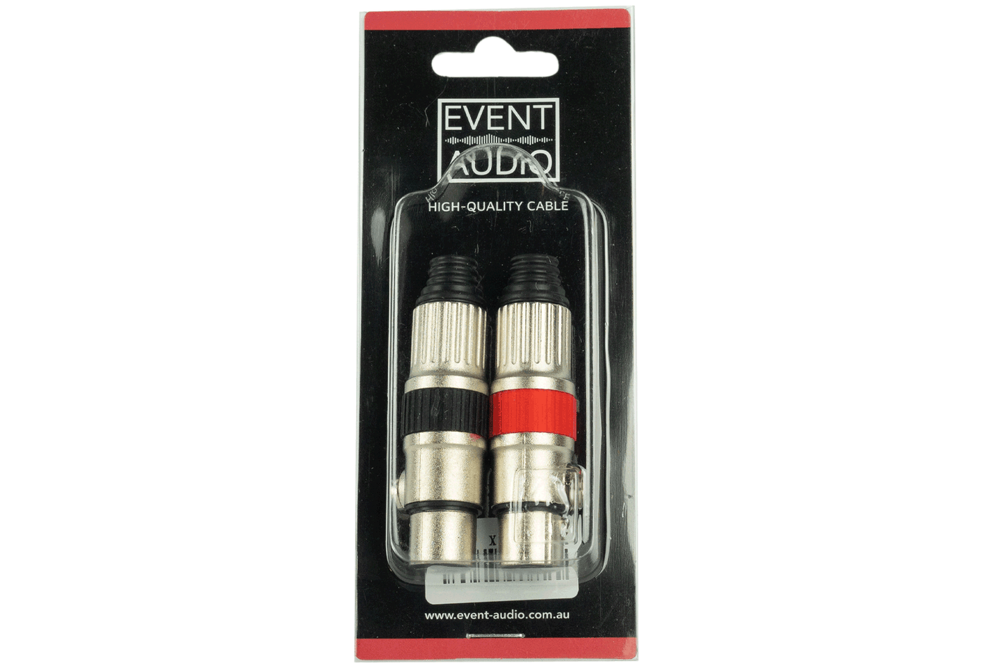 Event Audio XLRF - Pair of XLR 3 pin female audio plugs packaging 