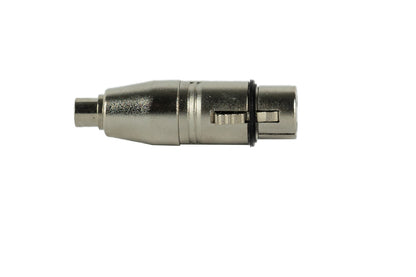 Event Audio XLRFRCAF - Pair of XLR 3 Pin Female to RCA Female Adaptors side view