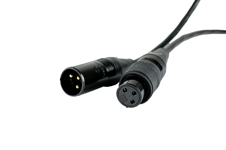 XLR3M3F2IP - 2m IP Rated XLR Cable
