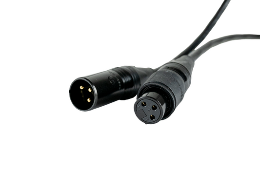 XLR3M3F2IP - 2m IP Rated XLR Cable