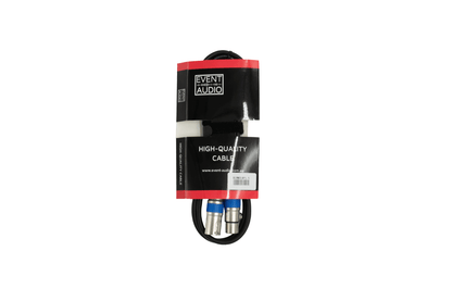 Event Audio XLRMXLRF1.5 - 1.5m XLR 3 Pin Male to Female Signal Lead - Blue Ring packaged product 