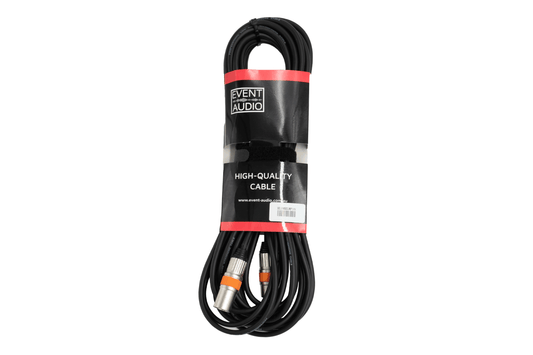 Event Audio XLRMXLRF10 - 10m XLR 3 Pin Male to Female Signal Lead - Orange Ring packaged product 